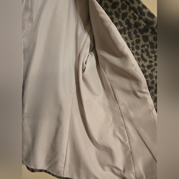 Ann Taylor Loft Leopard Wool Blend Lined Jacket Blazer Size 12P EUC - Picture 12 of 15